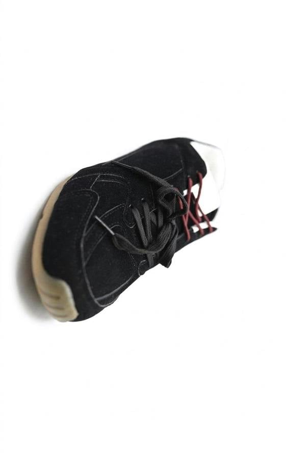 Molly Double Contrast Lace Up Flat Trainers - Black_wb
