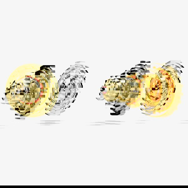 Swarovski Una Gold Tone Plated Halo Stud Earrings 5686637