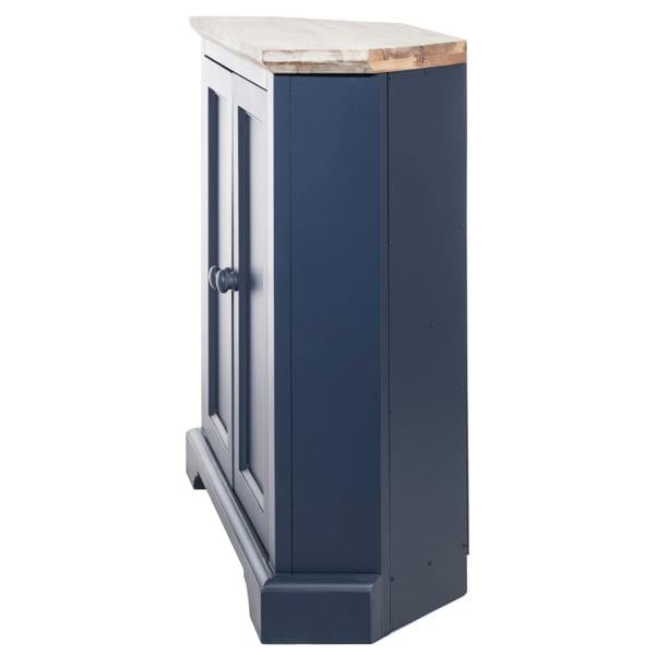 Statement Furniture Florence Corner Sideboard with Cupboard and Shelf. Assembled Storage
