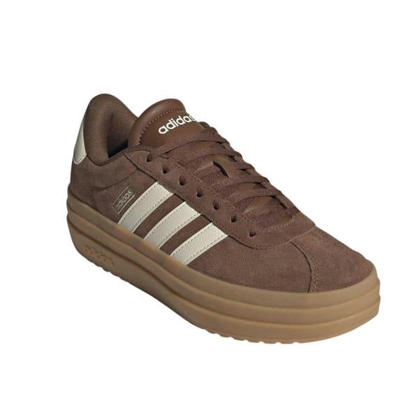 Adidas Womens/Ladies Court Bold Leather Trainers - Brown/White/Gum - 