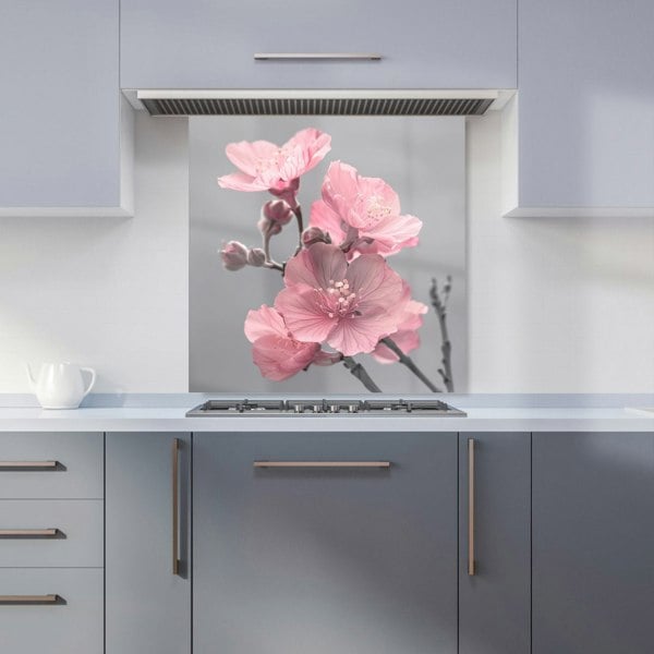 Warren Reed - Designer Delicate Pink Flowers Kitchen Splashback