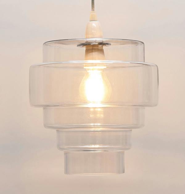 Pagazzi Lighting Mira Clear Glass Easy-Fit Pendant