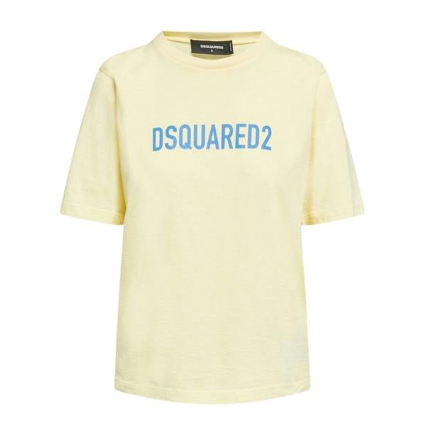 DSQUARED2 Eco Dyed Easy Yellow  T-Shirt XS