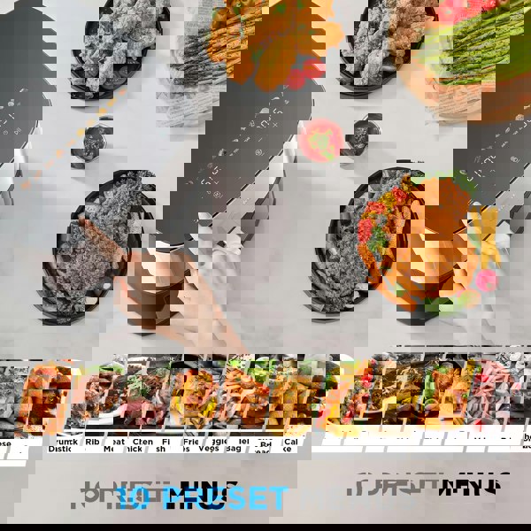 Midea 6.5L Digital Air Fryer with Wi-Fi, Dual Heating Tubes, 10-in-1 Functions, Max Crisp, Visible Window, LED Touch Control, Oil-Free Cooking