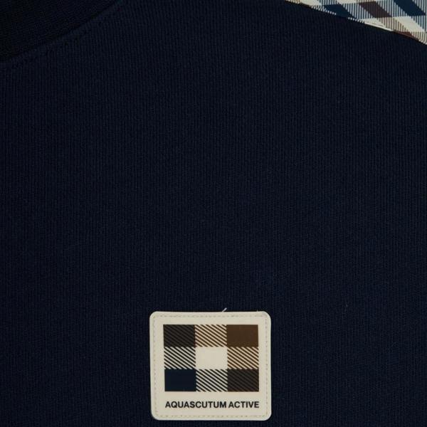 Aquascutum Active INSERT LAMINA CREWNECK AA_B006_SW013 11 Navy Blue Sweater Mens M