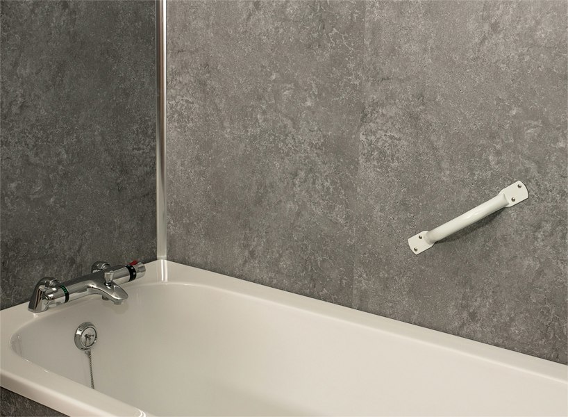 Aidapt Solo Easigrip Steel Grab Bar 24 inch White