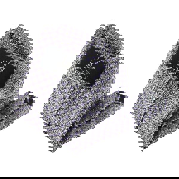 Dunhill woven silk tie in a hexbolt pattern