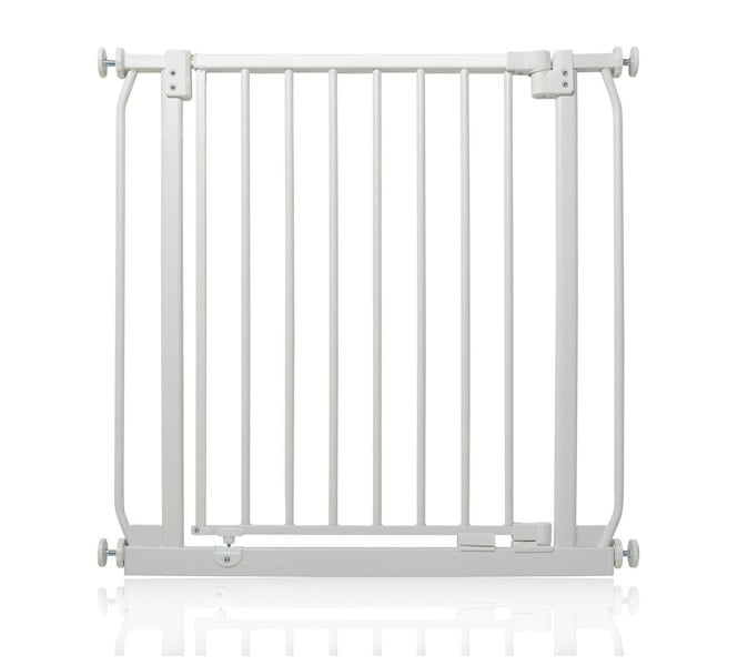 Safetots Elite Pressure Safety Gate, 71cm - 80cm, Matt White, Pressure Fit Stair Gate
