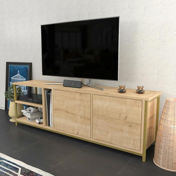 Decorotika Primrose Modern Tv Stand TV Cabinet for TV's up to 72"