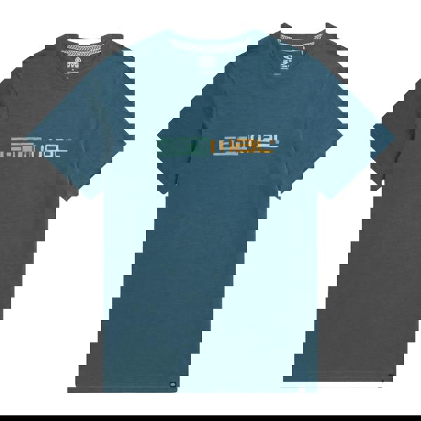 Animal Mens Jacob Distressed Logo Organic T-Shirt - Teal - 