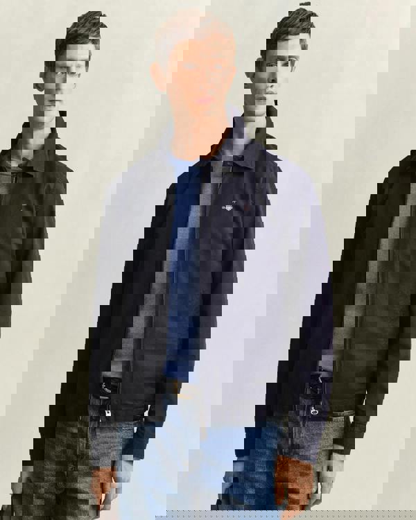 GANT Mens Cotton Windcheater Jacket - 433 Evening Blue