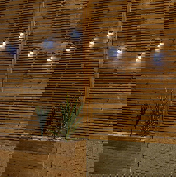 Samuel Alexander Set of 10 Indoor Outdoor Connectable Party Festoon Lights with Cool White LEDs