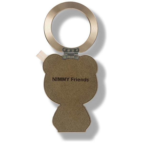 Nimmy Friends Nimmy Cool & Cute 2.0 Brown Bear Embroidery Magnetic Stand with MagSafe Brown - N-KM-BSZJ-11-B