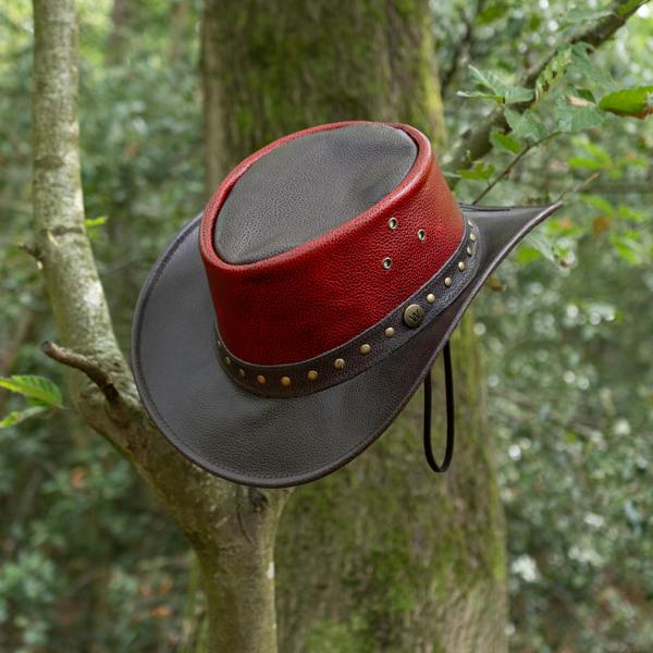 Wombat Leather The Waratah Premium Leather Cowboy Hat