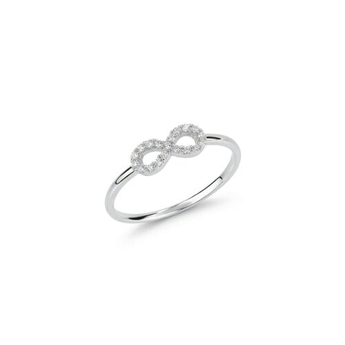Spero London Eternal Infinity Sterling Silver Ring - Silver