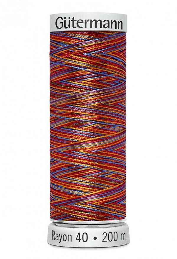 Gutermann No 40 Sulky Rayon Embroidery Thread 200m Rayon Thread Suitable For Embroidery