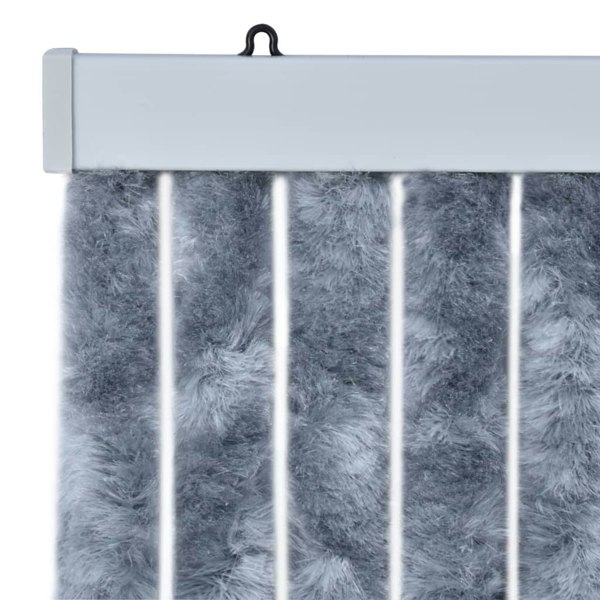 Berkfield Insect Curtain Silver 56x200 cm Chenille