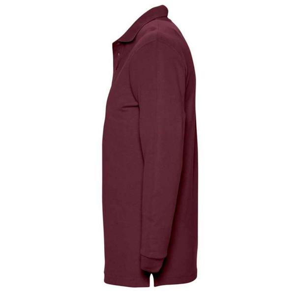 SOLS Unisex Adult Winter II Long-Sleeved Polo Shirt - Burgundy