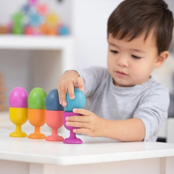 tickit Rainbow Wooden Eggs