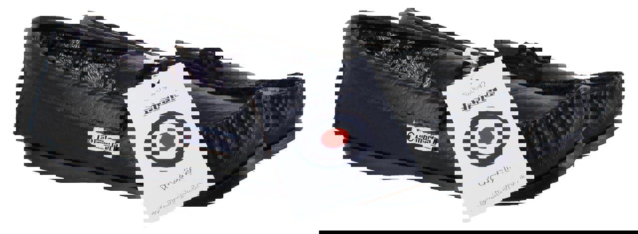 Lambretta Mens British Hand Made Leather Paisley Lined Moccasin Slippers