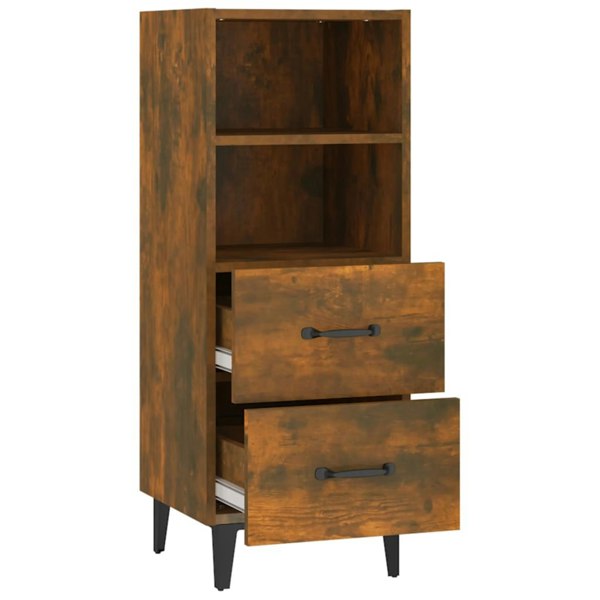 Berkfield Sideboard Smoked Oak 34.5x34x90 cm Engineered Wood