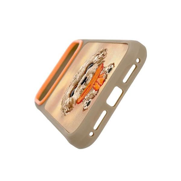 Nimmy Friends Nimmy Big Eye Cute Pet Poodle Dog Case with MagSafe for iPhone 17 Pro Max 6.9" Brown Orange - N-XDY-IP17-PRO-MAX-04