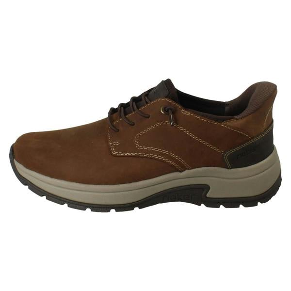 Rieker Mens Rieker Extra Wide Slip On Elasticated Lace Casual Suede Shoes 11050