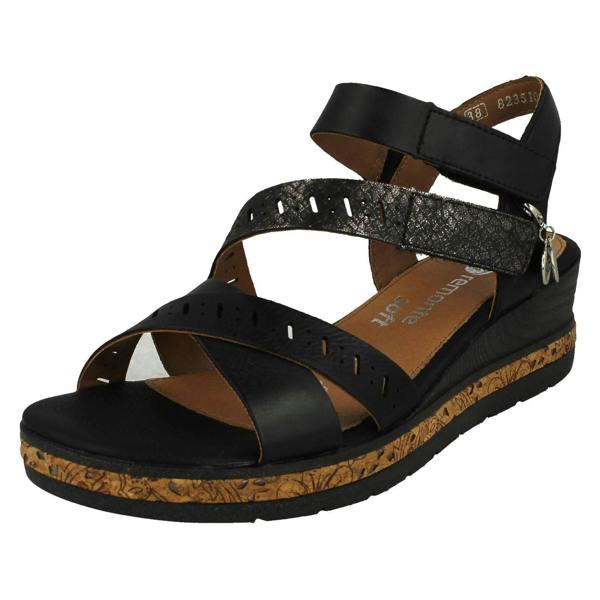 Remonte Ladies Remonte Smart Casual Sandals With A 5cm Wedge Heel D3064