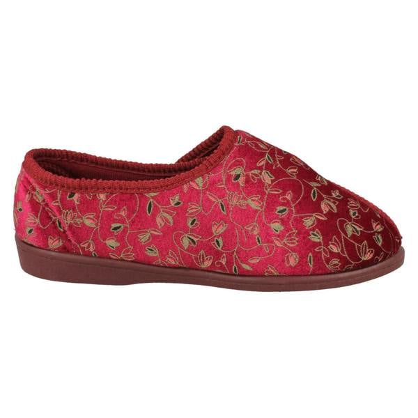 Spot On Ladies Spot On Hook & Loop Fastening Slippers LVSW