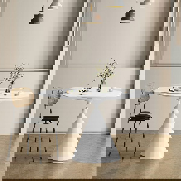 Calvin Cone Round Dining Table, Black-Rit Concept-Rit Concept