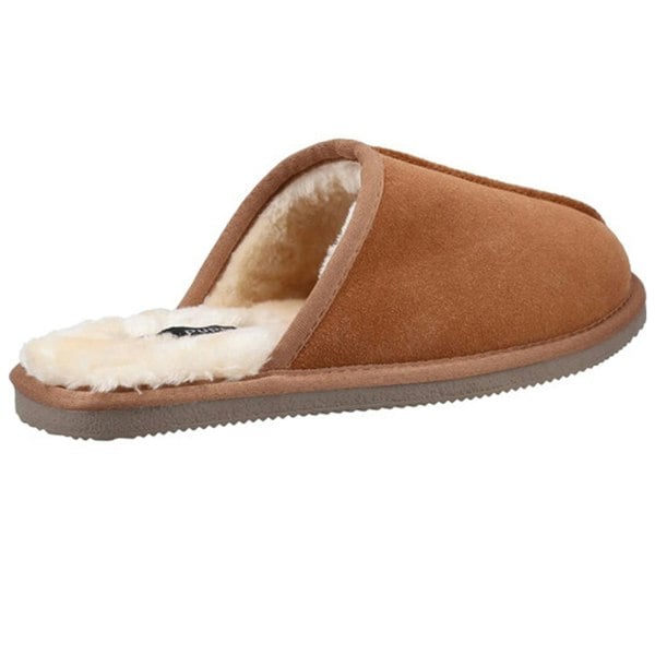 Hush Puppies Mens Coady Suede Slippers - Tan