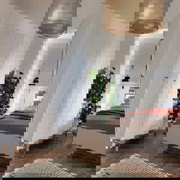 Furniture To Go Wensley 3 Door Wardrobe in Light Grey and Oak