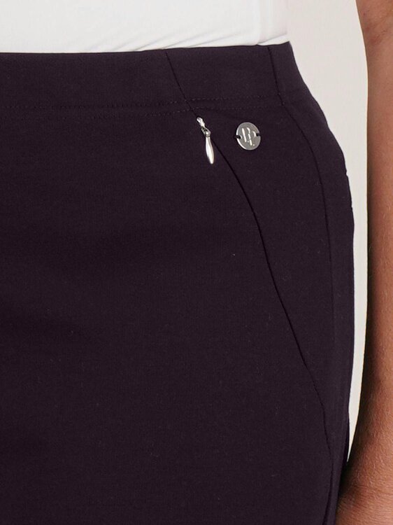 PennyPlain Wide Leg Joggers - Blackcurrant Short