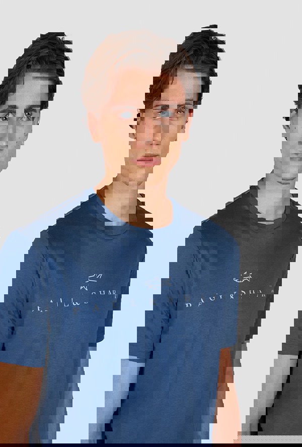 Paul & Shark Printed Logo X-Soft Interlock Cotton T-Shirt