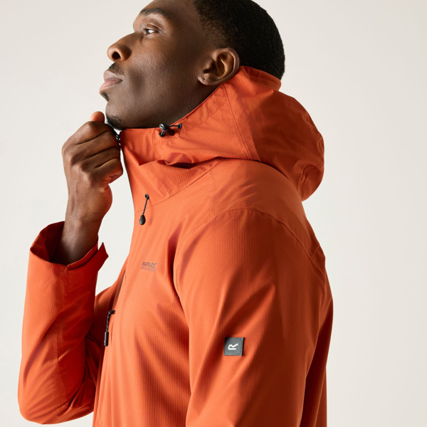 Regatta Mens Oklarna Waterproof Jacket - Brick Red