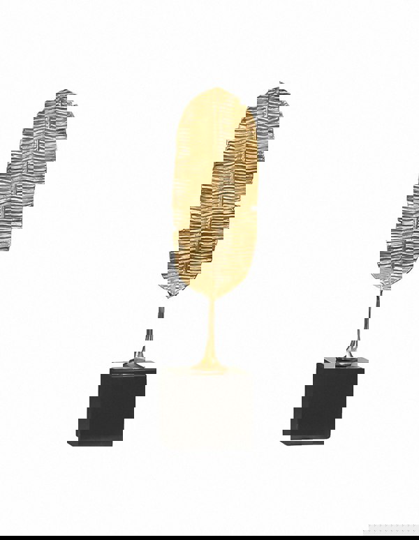 Anyhouz 37.5cmGold Feather Sculptures Tabletop Home Decor