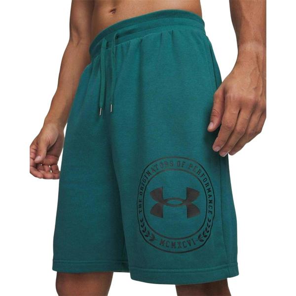 Under Armour Mens Rival Graphic Shorts - Green/Black - 