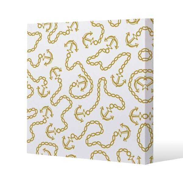 Benjamin Tate Design Anchor & Chains (Canvas Print)