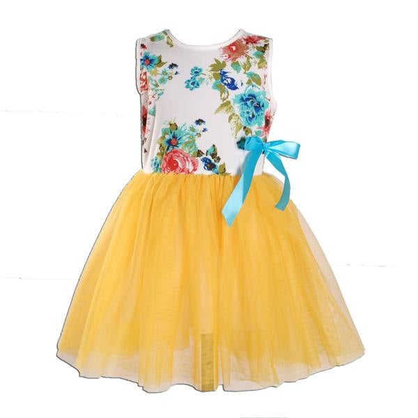 Cinda Coloured Floral Tutu Dress