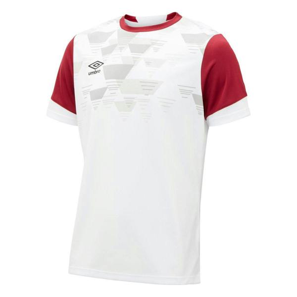 Umbro Mens Vier Jersey - White/New Claret - 