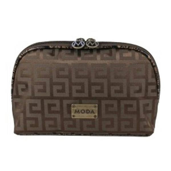 Moda Patterned Ladies Cosmetics Make Up Bag with 2 Zips