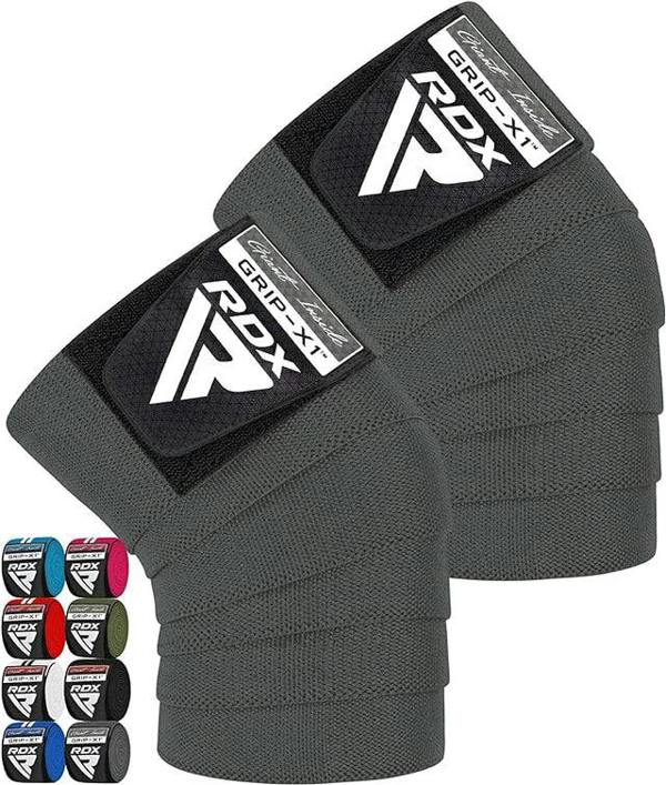 RDX Sports GYM KNEE WRAPS K1 GREY