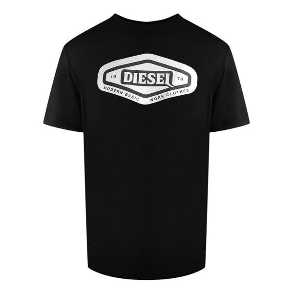 Diesel Unisex Adult Modern Basic Logo T-Shirt - Black - 