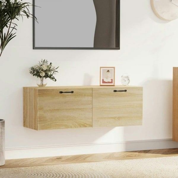 Berkfield Wall Cabinet Sonoma Oak 100x36.5x35 cm Engineered Wood
