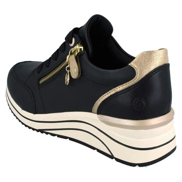 Remonte Ladies Remonte Casual Wedge Trainers D0T03