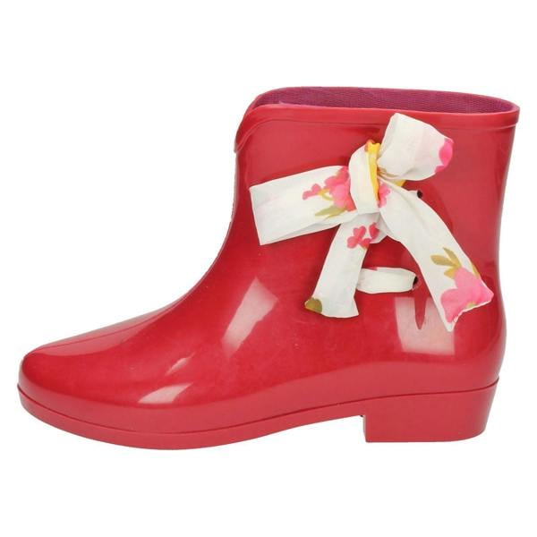 Spot On Ladies Spot On Tied Bow Detail Ankle Wellington Boots X1187