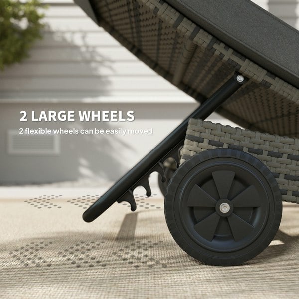 Rattan Sun Lounger