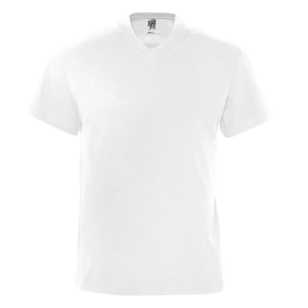 SOLS Mens Victory V Neck Short Sleeve T-Shirt - White