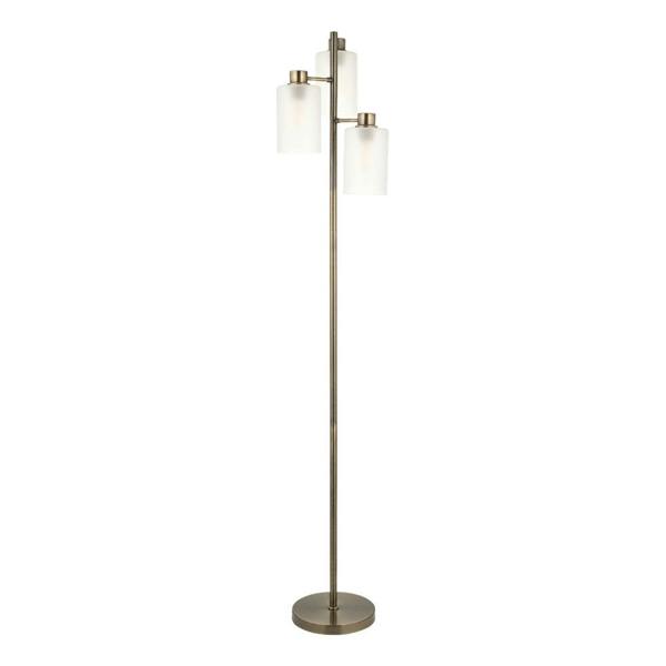 Pagazzi Lighting Kingsholm Antique Brass Floor Lamp