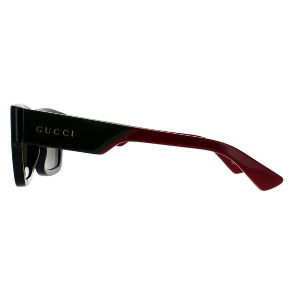 Gucci Sunglasses GG1668S 003 Black with Green and Red Green